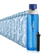 Blue|Filtro Water Bottle With Activated Carbon Filter, 1000ml / 1000ml