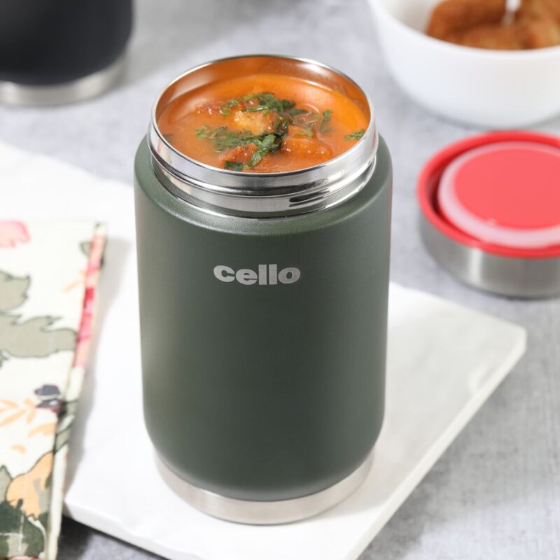 Green|Duro Supee Flask, Insulated Soup Jar / 600ml