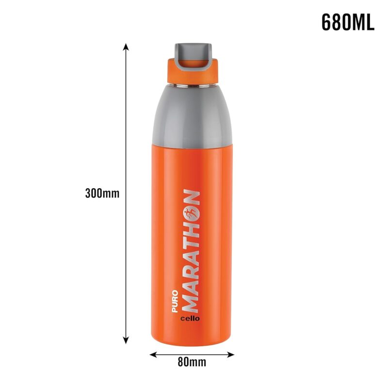 Puro Steel X Marathon Water Bottle with Inner Steel - Image 9