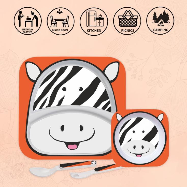 Kids Zebra Meal Set - Image 4