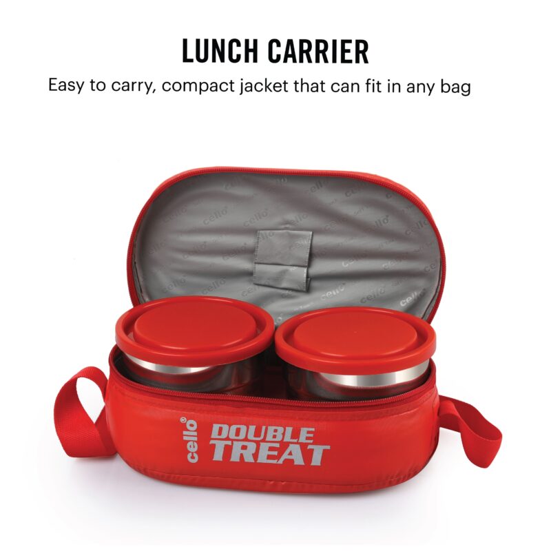 Double Treat Lunch Box with Jacket, Set of 3 - Image 4