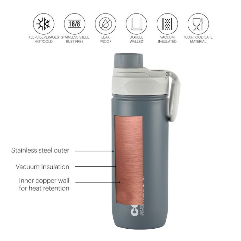 Pop Hot & Cold Stainless Steel Kids Water Bottle, 600ml - Image 24