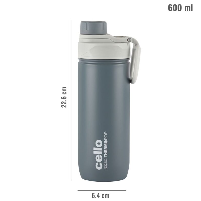 Pop Hot & Cold Stainless Steel Kids Water Bottle, 600ml - Image 48