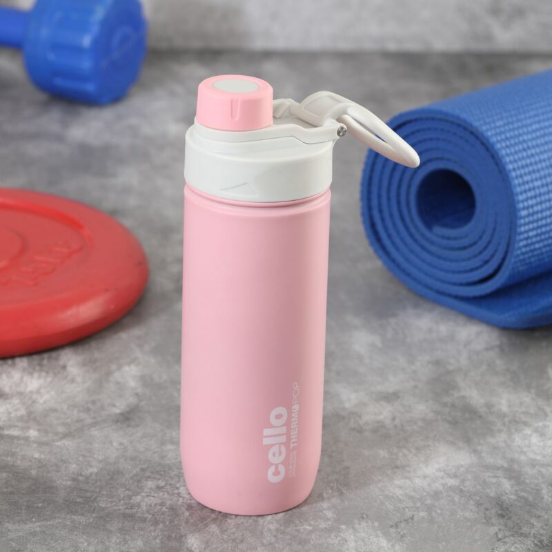 Pink|Pop Hot & Cold Stainless Steel Kids Water Bottle, 600ml / 600ml