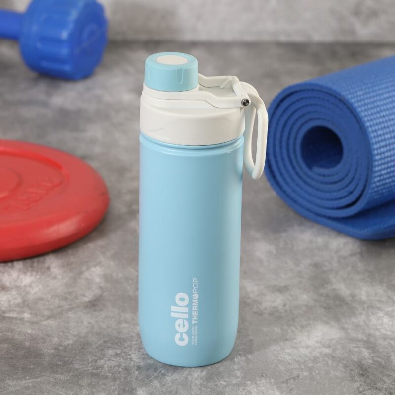 Blue|Pop Hot & Cold Stainless Steel Kids Water Bottle, 600ml / 600ml