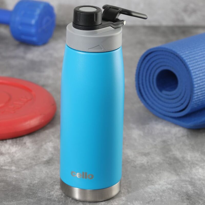 Blue|Duro Sports, Vacusteel Water Bottle, 1100ml / 1100ml