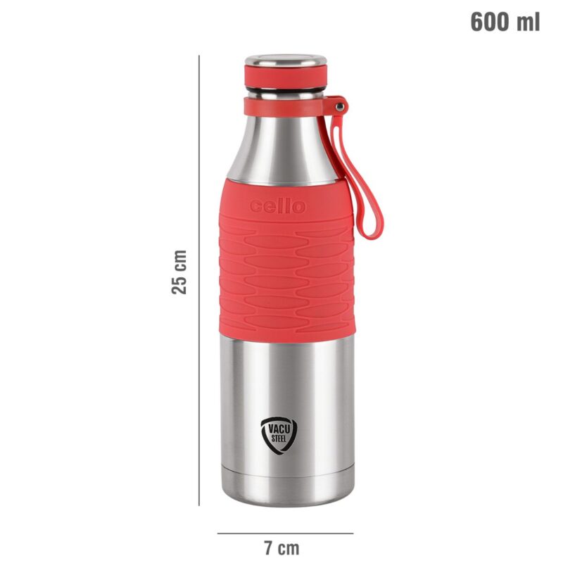 Gripmax Flask, Vacusteel Water Bottle, 600ml - Image 20