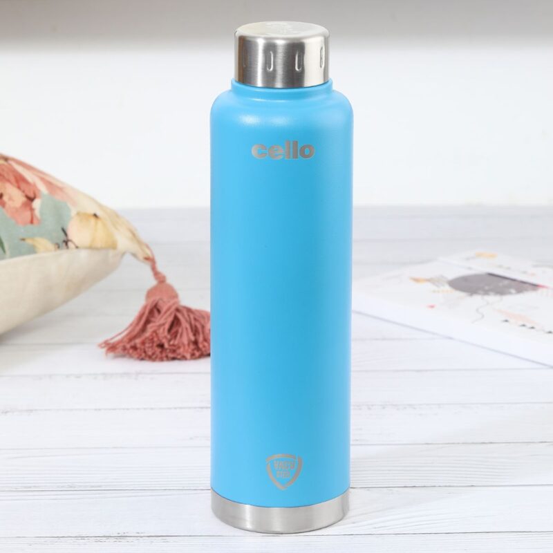 Blue|Duro Top Flask, Vacusteel Water Bottle, 750ml / 750ml