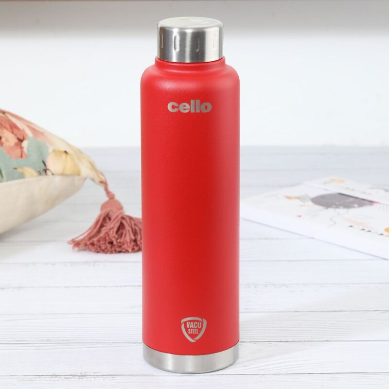 Red|Duro Top Flask, Vacusteel Water Bottle / 750ml