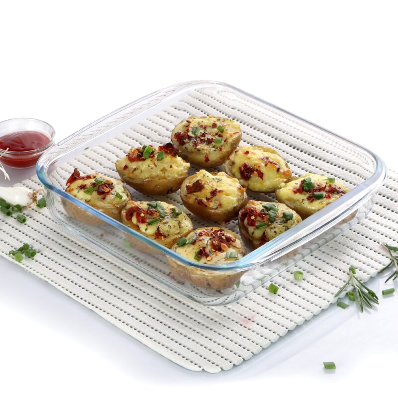 Clear|Laura Square Glass Baking Dish, 1700ml / 1700ml