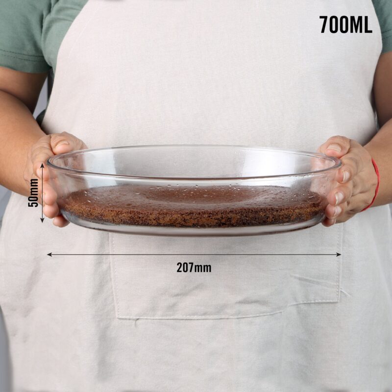 Cosmo Oval Glass Baking Dish, 700ml - Image 5