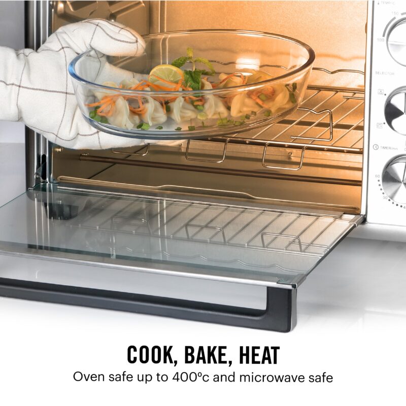 Cosmo Oval Glass Baking Dish, 1600ml - Image 4