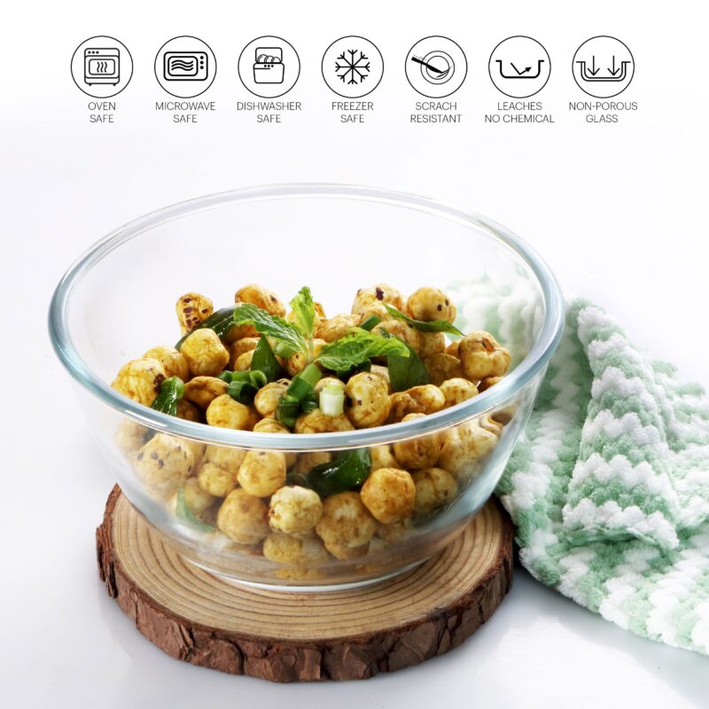 Ovenware Borosilicate Glass Mixing Bowl, 1000ml - Image 3