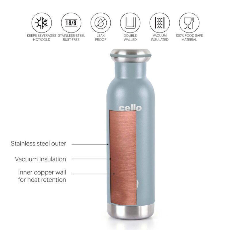 Duro Sip Flask, Vacusteel Water Bottle, 600ml - Image 5