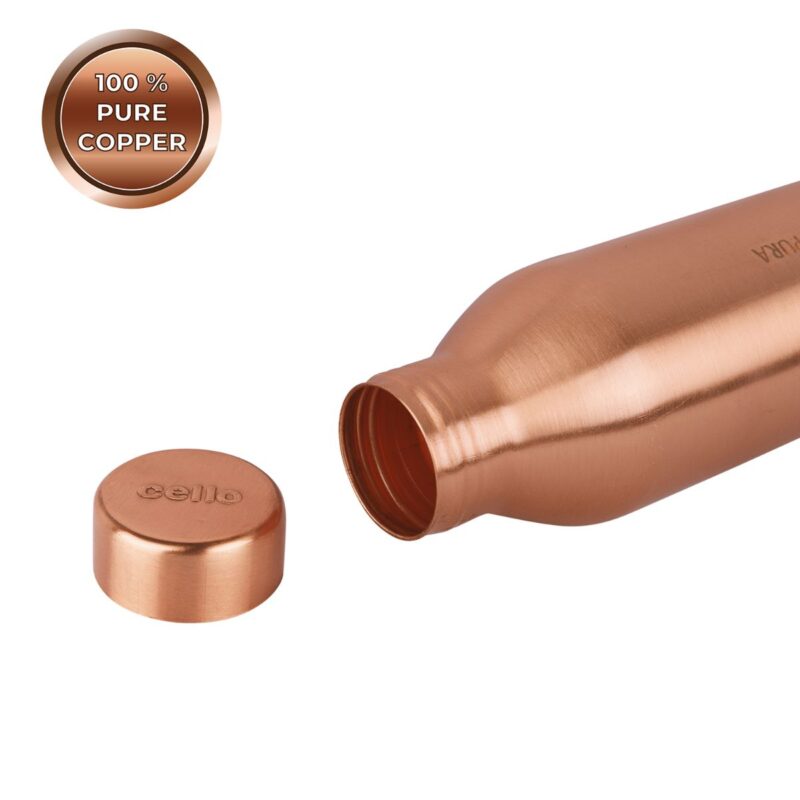 Moksha Copper Water Bottle, 1000ml - Image 5