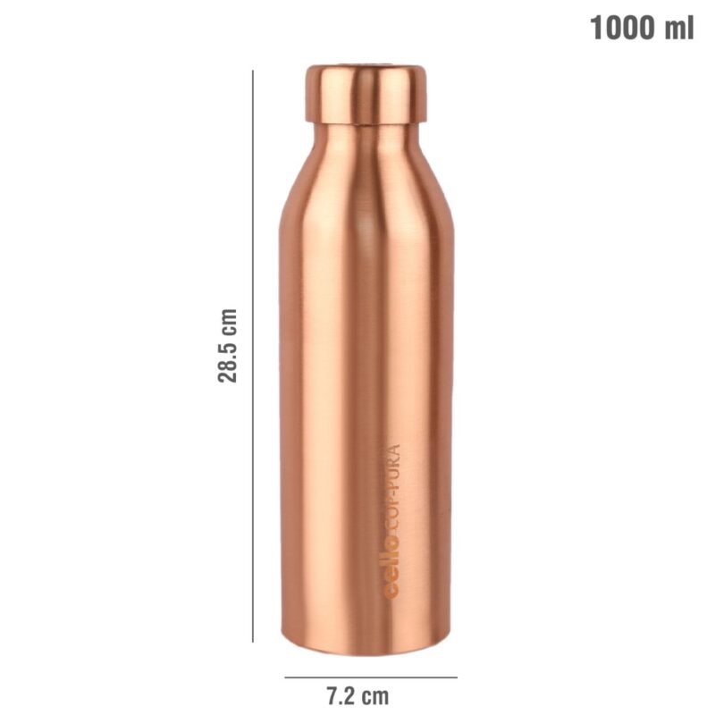 Moksha Copper Water Bottle, 1000ml - Image 7