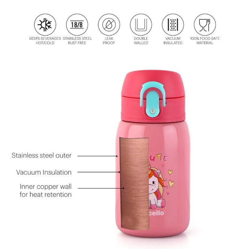 Junior 275 Hot & Cold Stainless Steel Kids Water Bottle, 275ml - Image 10