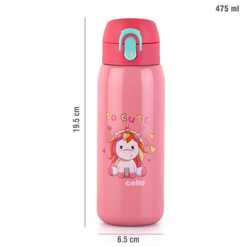 Junior 475 Hot & Cold Stainless Steel Kids Water Bottle, 475ml - Image 26