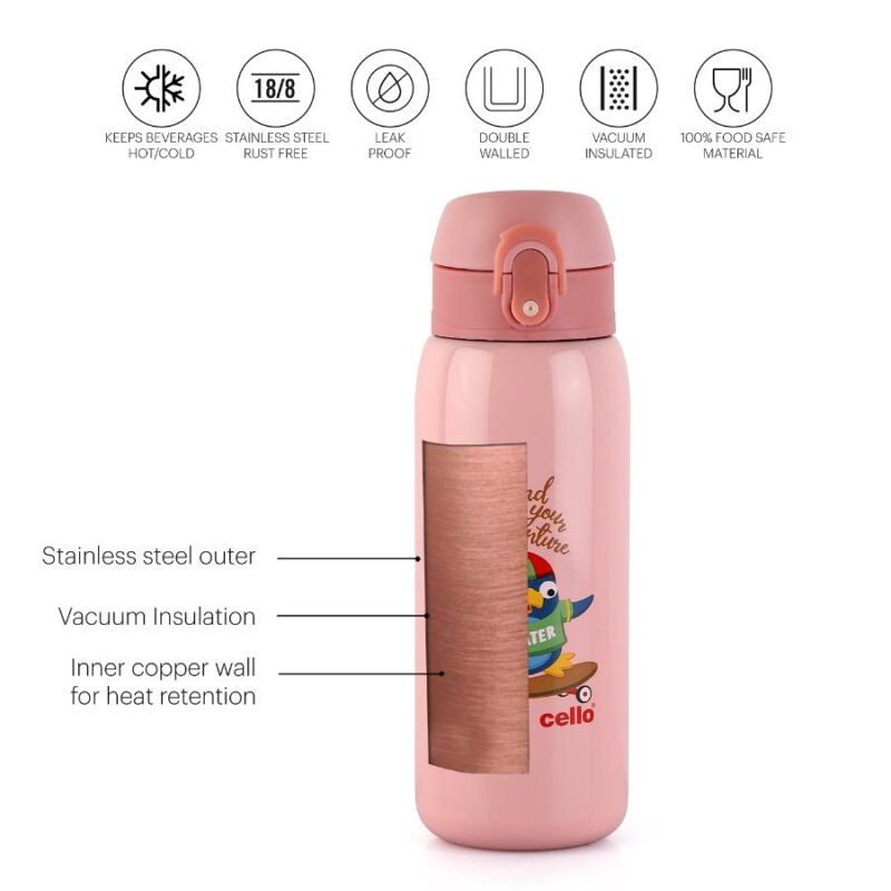 Junior 475 Hot & Cold Stainless Steel Kids Water Bottle, 475ml - Image 12