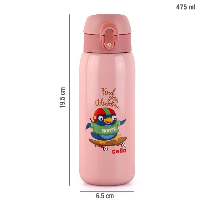 Junior 475 Hot & Cold Stainless Steel Kids Water Bottle, 475ml - Image 28