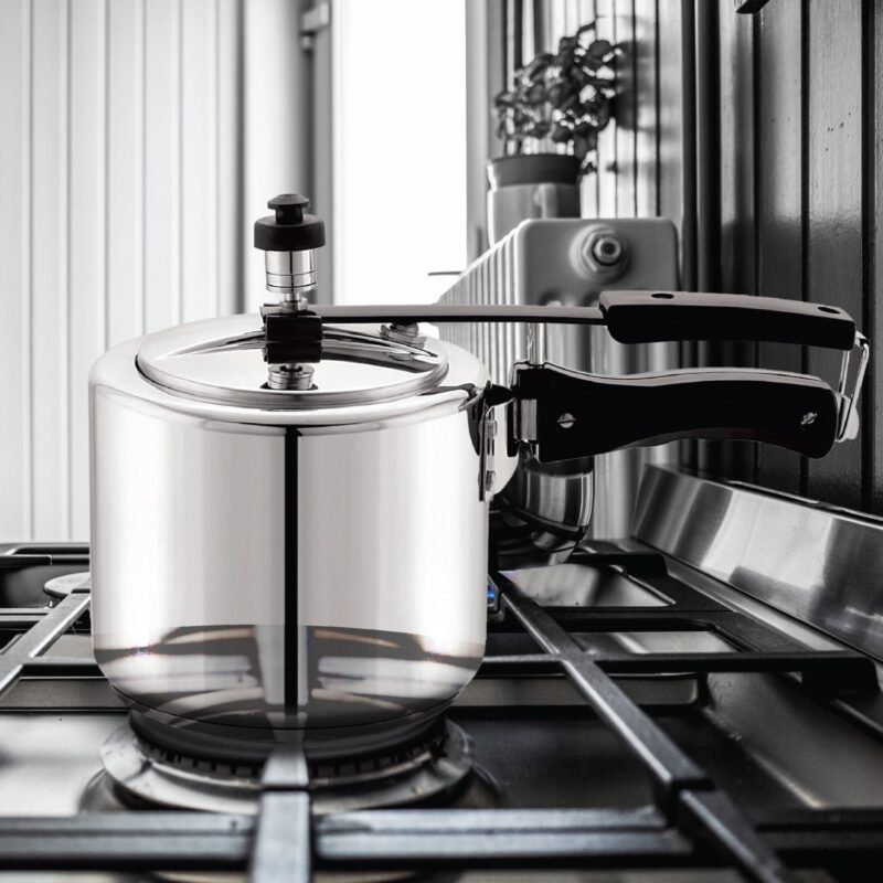 Silver|Chef Impact Bonded Stainless Steel Tri-Ply Bottom Pressure Cooker Inner Lid / 3 Litres