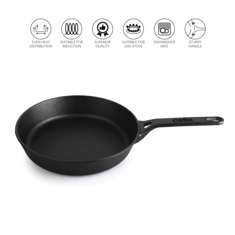 Ironica Pre-Seasoned Cast Iron Fry Pan - Image 6