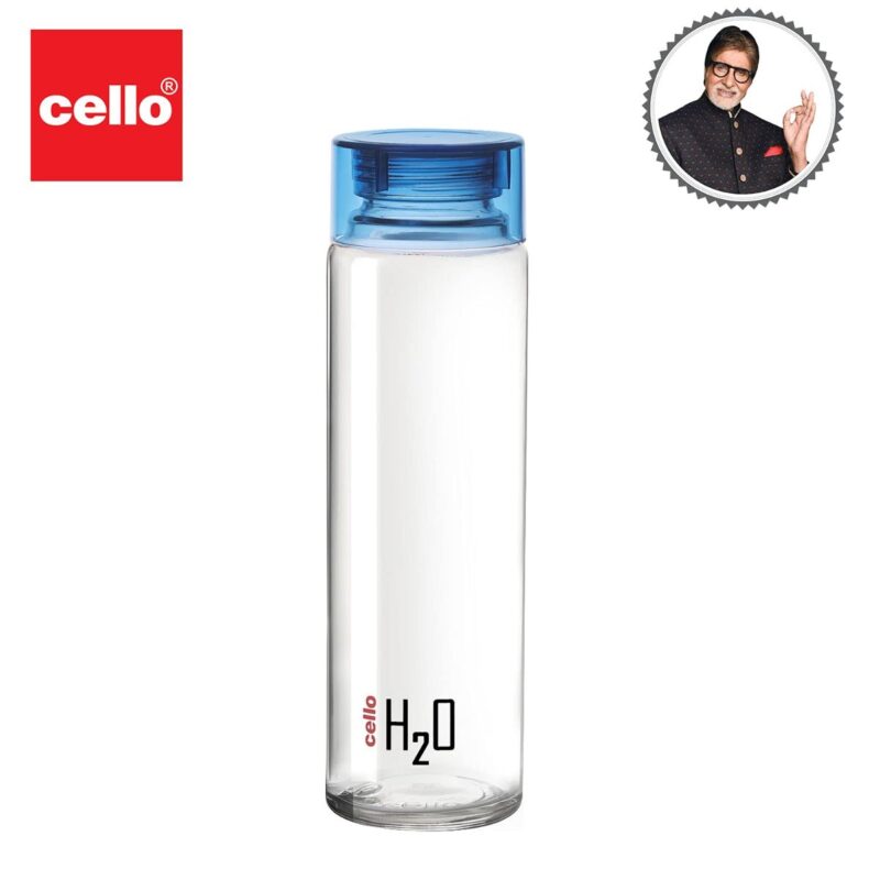 H2O Glass Water Bottle with Plastic Cap, 920ml - Image 74