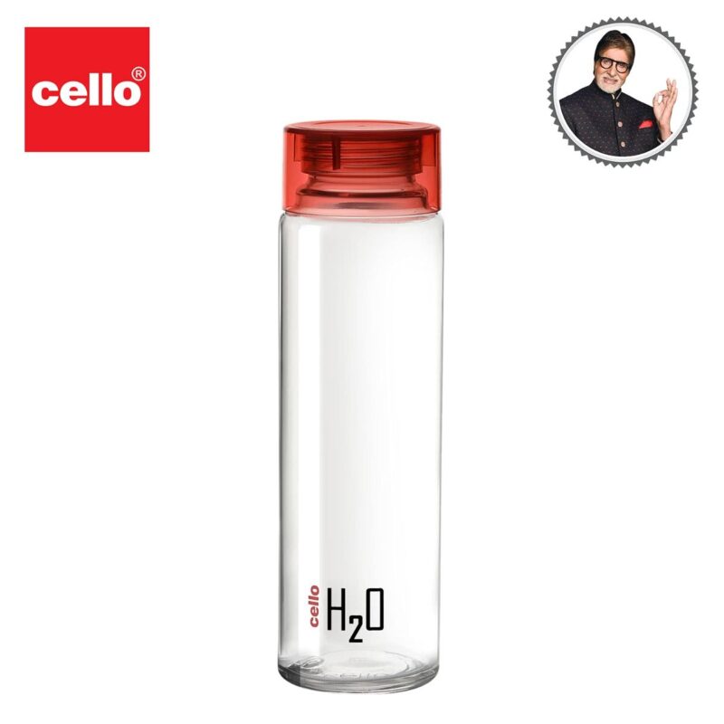 H2O Glass Water Bottle with Plastic Cap, 920ml - Image 76