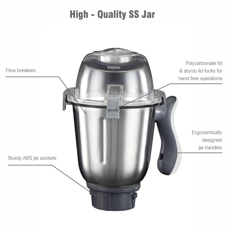 Discovery Pro Juicer Mixer Grinder with 4 Jars, 750W - Image 16