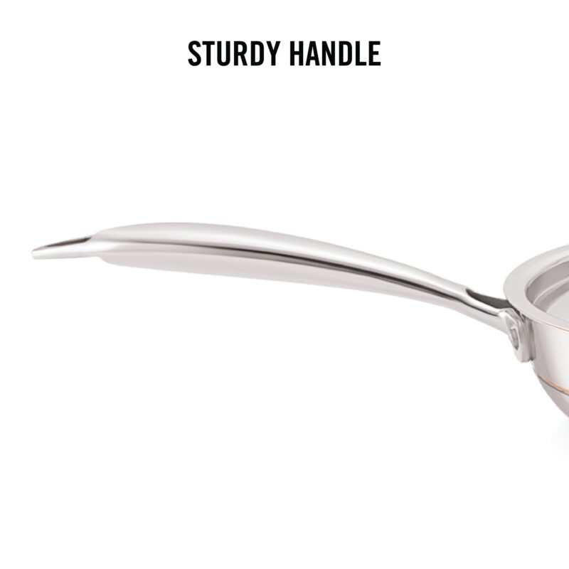 5-Ply Stainless Steel Fry Pan with Lid - Image 9