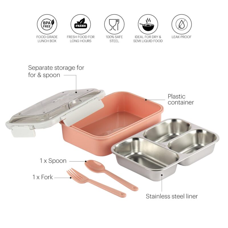 Meal Buddy Insulated Lunch Box with Flatware - Image 7