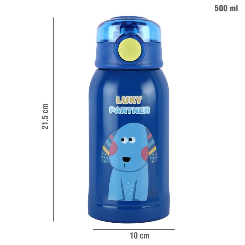 Kinder Hot & Cold Stainless Steel Kids Water Bottle, 500ml - Image 25