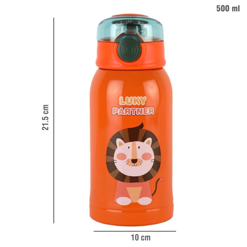 Kinder Hot & Cold Stainless Steel Kids Water Bottle, 500ml - Image 27