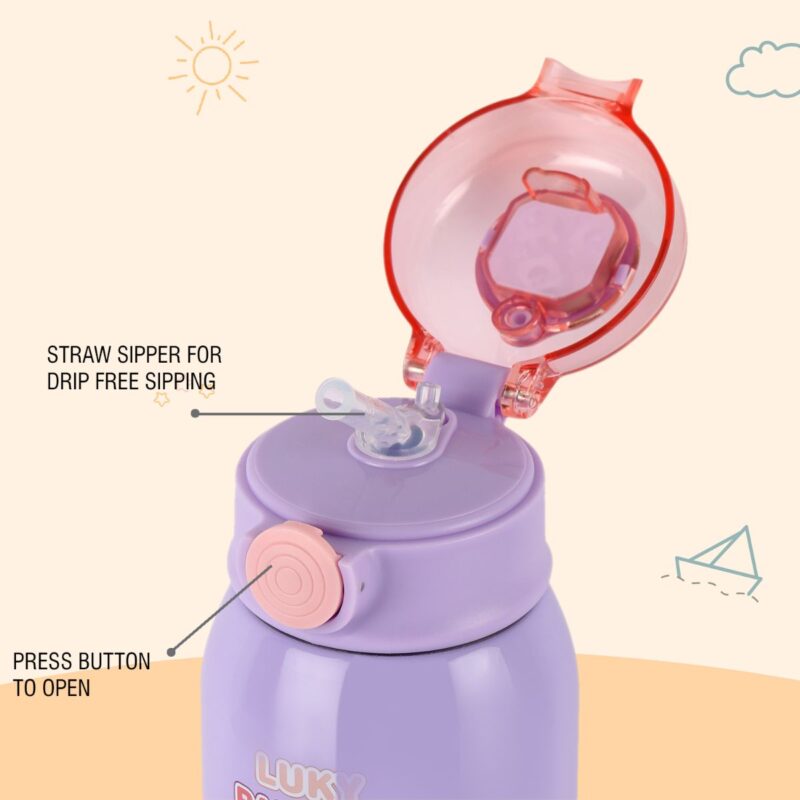 Kinder Hot & Cold Stainless Steel Kids Water Bottle, 500ml - Image 24