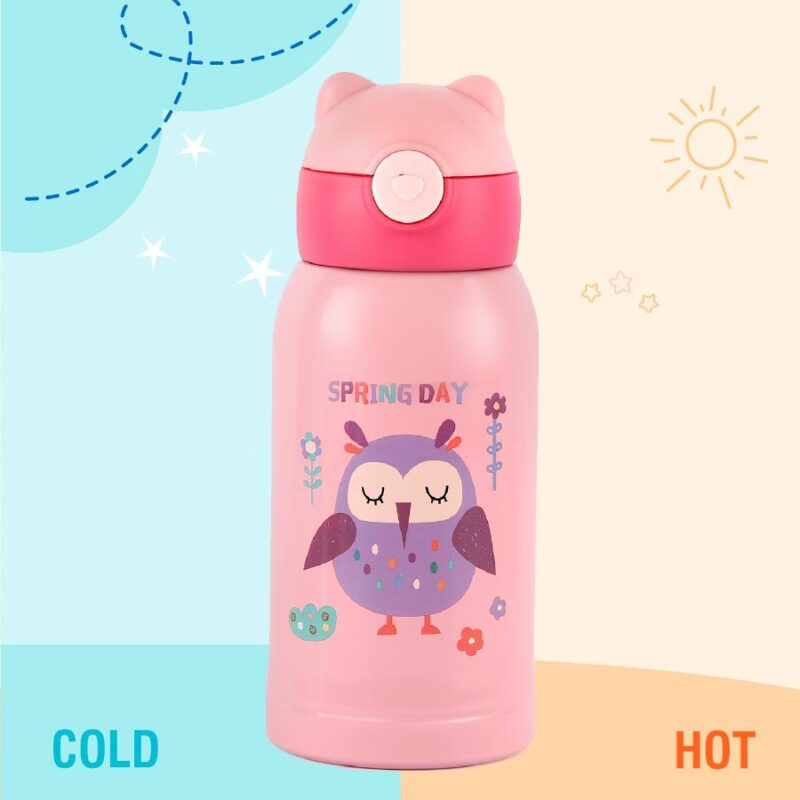 Toddy Hot & Cold Stainless Steel Kids Water Bottle, 550ml - Image 14