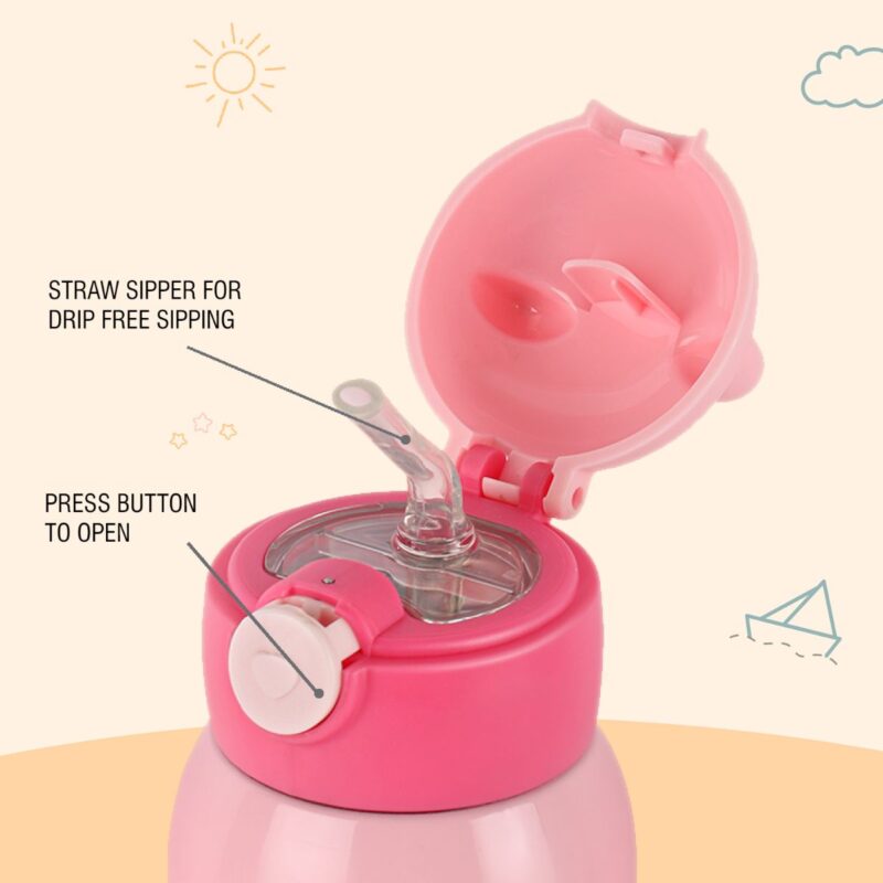 Toddy Hot & Cold Stainless Steel Kids Water Bottle, 550ml - Image 22