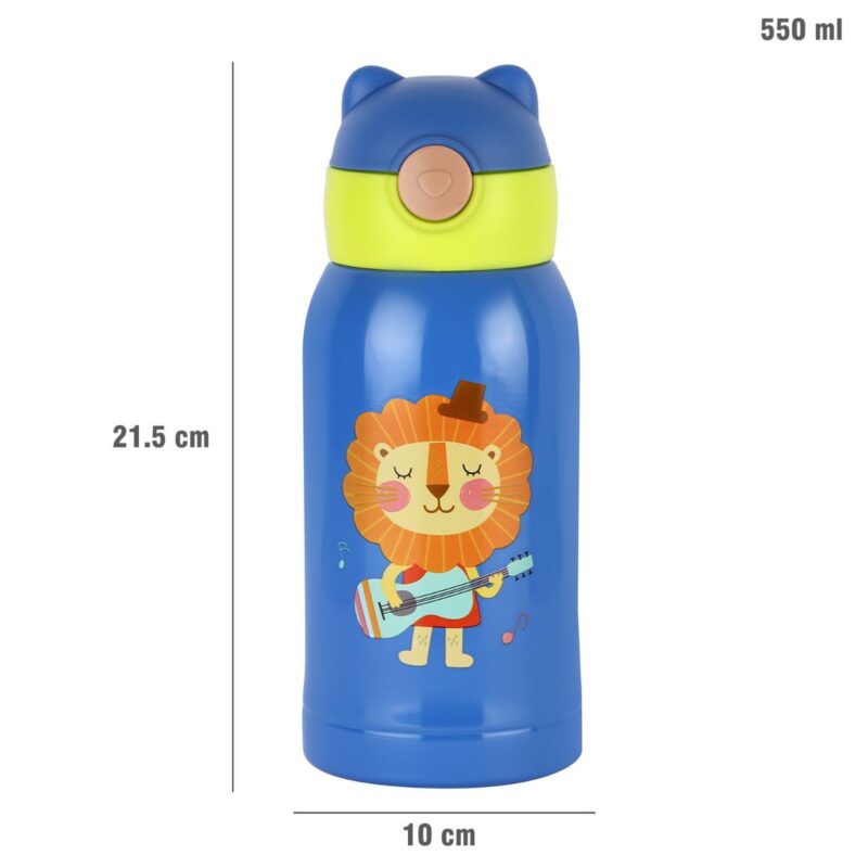 Toddy Hot & Cold Stainless Steel Kids Water Bottle, 550ml - Image 27