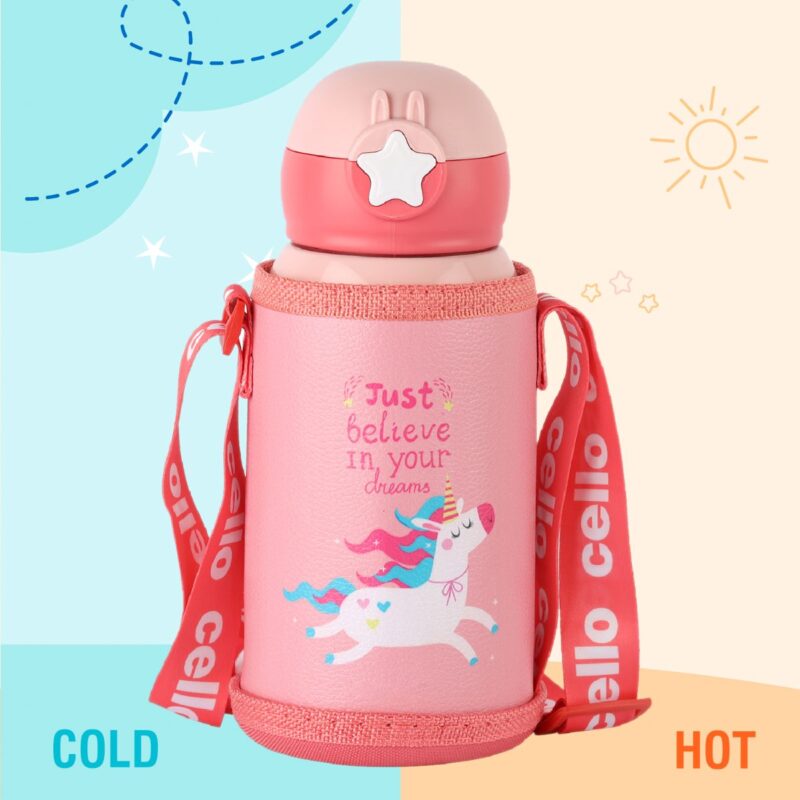 Lucky Hot & Cold Stainless Steel Kids Water Bottle, 500ml - Image 21