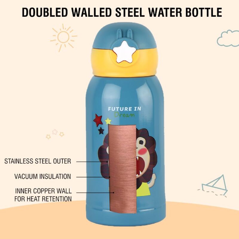 Lucky Hot & Cold Stainless Steel Kids Water Bottle, 500ml - Image 11