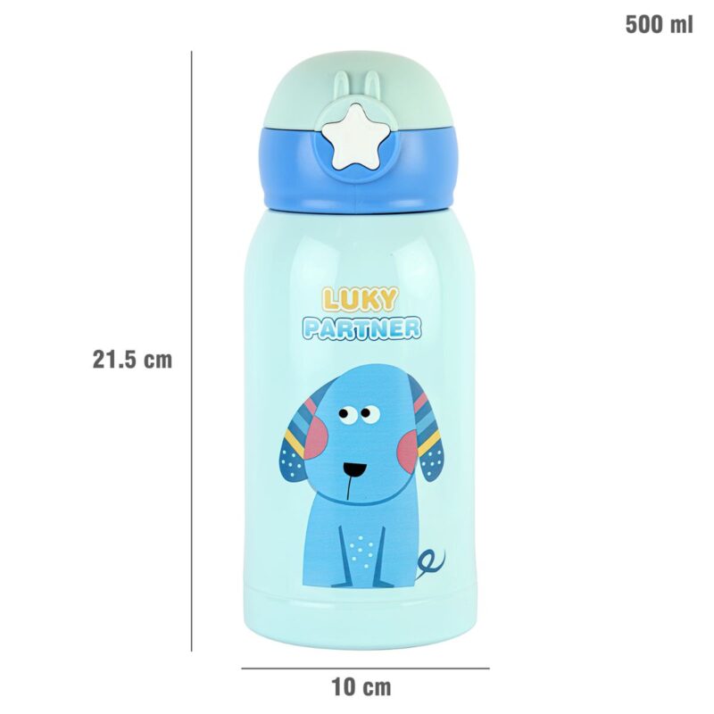Lucky Hot & Cold Stainless Steel Kids Water Bottle, 500ml - Image 28