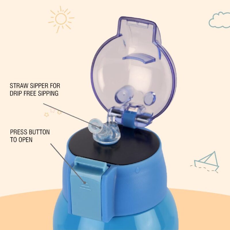 Kido Hot & Cold Stainless Steel Kids Water Bottle, 500ml - Image 18