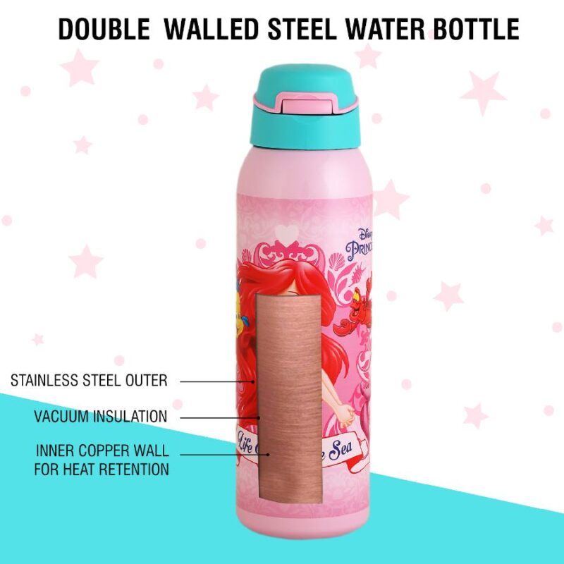 Gym-Star Toons Hot & Cold Stainless Steel Kids Water Bottle, 650ml - Image 12