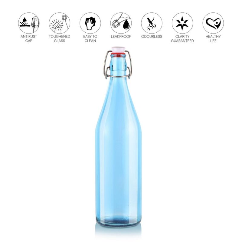 Aquaria Glass Water Bottle, 1000ml - Image 17