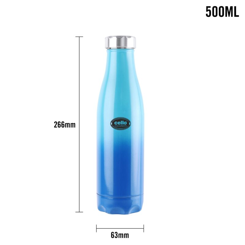 Colourmate Flask, Vacusteel Water Bottle, 500ml - Image 15