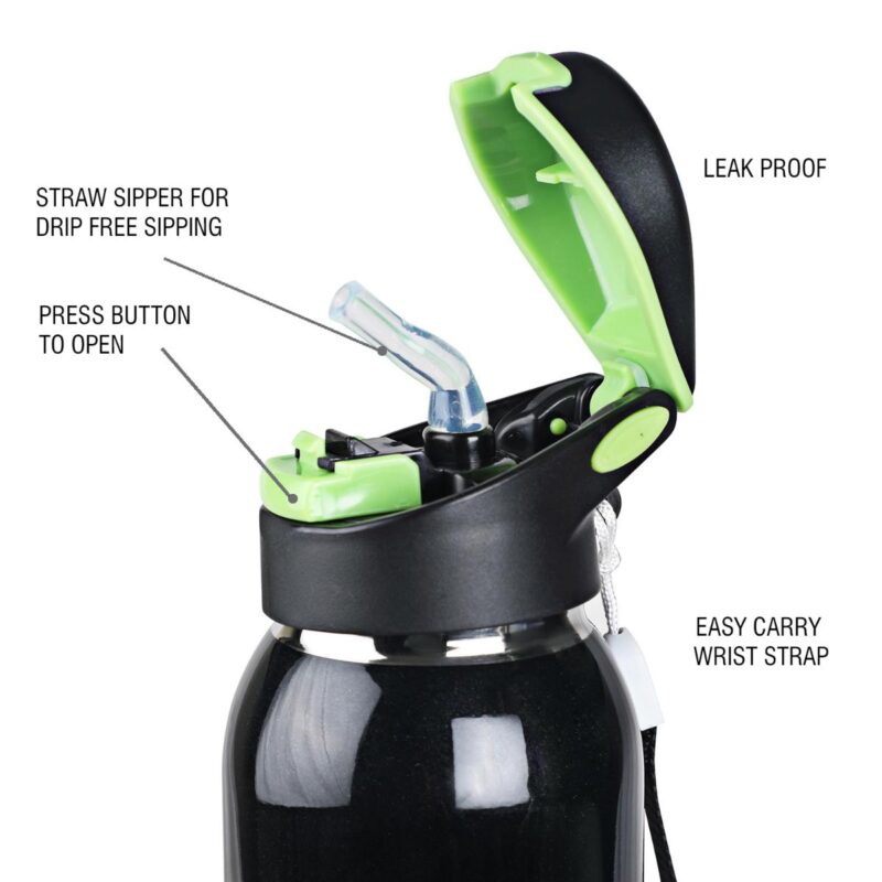 Gym Star Flask, Vacusteel Water Bottle, 650ml - Image 23