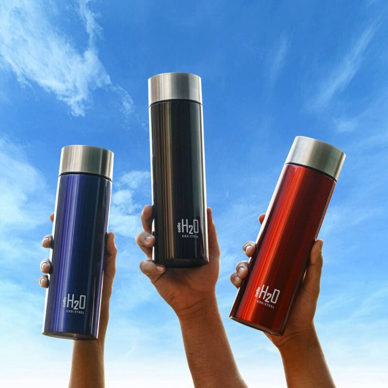 Assorted|H2O Stainless Steel Water Bottle, 1000ml / 1000ml