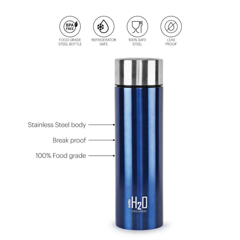 H2O Stainless Steel Water Bottle, 1000ml - Image 24
