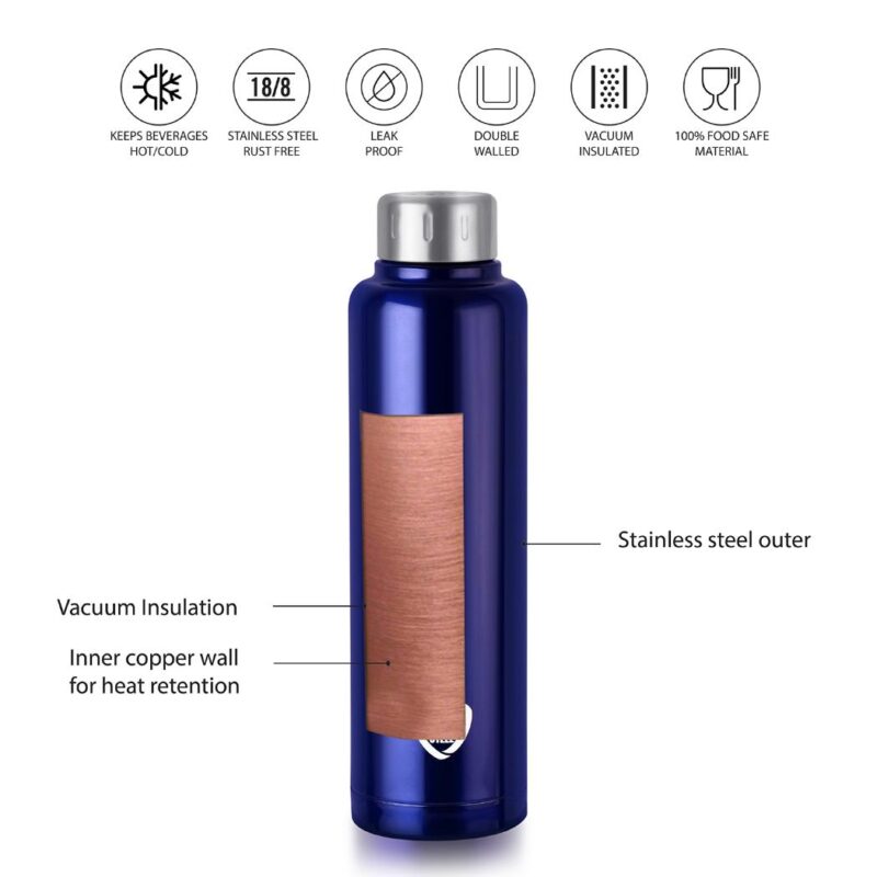 Vigo Flask, Vacusteel Water Bottle, 750ml - Image 9