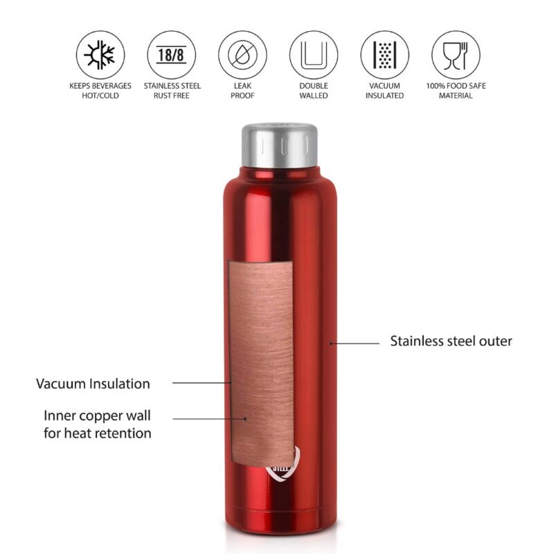 Vigo Flask, Vacusteel Water Bottle, 750ml - Image 10
