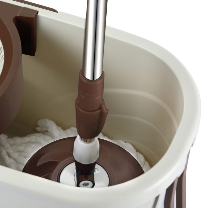 Kleeno Max Clean Deluxe Spin Mop Bucket with Soap Dispenser - Image 10